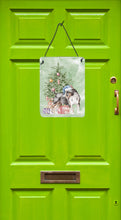Load image into Gallery viewer, Christmas Bull Terrier Tricolor Wall or Door Hanging Prints
