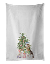 Load image into Gallery viewer, Beagle Christmas Presents and Tree White Kitchen Towel Set of 2