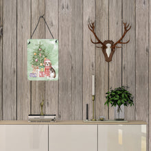 Load image into Gallery viewer, Christmas Beagle Puppy Wall or Door Hanging Prints