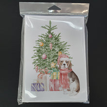Load image into Gallery viewer, Christmas Beagle Puppy Greeting Cards -  Blank Note Cards – 8-Pack of Artist-Designed Cards with Envelopes