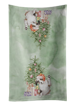 Load image into Gallery viewer, Christmas Australian Shepherd Hi Five Kitchen Towel