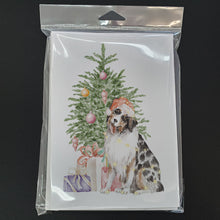 Load image into Gallery viewer, Christmas Australian Shepherd #2 Greeting Cards -  Blank Note Cards – 8-Pack of Artist-Designed Cards with Envelopes