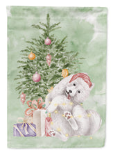 Load image into Gallery viewer, Christmas Samoyed Caught Up Garden Flag – Decorative Outdoor Yard Flag