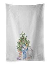 Load image into Gallery viewer, Samoyed #2 Christmas Presents and Tree White Kitchen Towel Set of 2