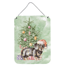 Load image into Gallery viewer, Christmas Dachshund Black Tan Puppy Wall or Door Hanging Prints