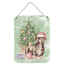 Load image into Gallery viewer, Christmas Dachshund Chocolate Tan Wall or Door Hanging Prints