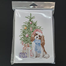 Load image into Gallery viewer, Christmas Cavalier Spaniel Bleheim Greeting Cards -  Blank Note Cards – 8-Pack of Artist-Designed Cards with Envelopes