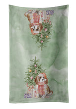 Load image into Gallery viewer, Christmas Cavalier Spaniel Bleheim Puppy Kitchen Towel