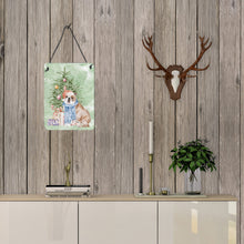 Load image into Gallery viewer, Christmas English Bulldog #2 Wall or Door Hanging Prints