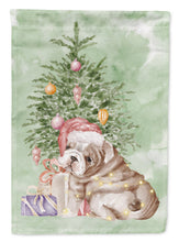 Load image into Gallery viewer, Christmas English Bulldog Puppy Garden Flag – Decorative Outdoor Yard Flag