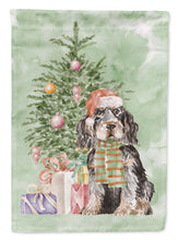 Load image into Gallery viewer, Christmas English Cocker Spaniel Black Tan Garden Flag – Decorative Outdoor Yard Flag