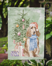 Load image into Gallery viewer, Christmas English Cocker Spaniel Tan Garden Flag – Decorative Outdoor Yard Flag