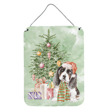 Load image into Gallery viewer, Christmas Basset Hound Puppy Wall or Door Hanging Prints