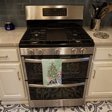 Load image into Gallery viewer, Christmas Basset Hound  Kitchen Towel