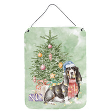 Load image into Gallery viewer, Christmas Basset Hound  #2 Wall or Door Hanging Prints
