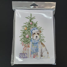 Load image into Gallery viewer, Christmas Jack Russell Terrier Wire Greeting Cards -  Blank Note Cards – 8-Pack of Artist-Designed Cards with Envelopes