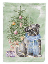 Load image into Gallery viewer, Christmas Black Pug Garden Flag – Decorative Outdoor Yard Flag