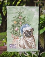 Load image into Gallery viewer, Christmas Fawn Pug Puppy Garden Flag – Decorative Outdoor Yard Flag