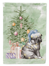 Load image into Gallery viewer, Christmas Black Pug Puppy Garden Flag – Decorative Outdoor Yard Flag