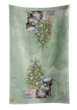 Load image into Gallery viewer, Christmas Black Pug Puppy Kitchen Towel