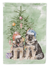 Load image into Gallery viewer, Christmas German Shepherd Momma and Baby Garden Flag – Decorative Outdoor Yard Flag