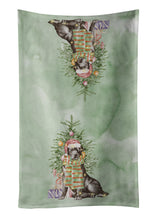 Load image into Gallery viewer, Christmas Black Labrador Retriever Kitchen Towel