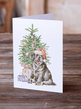 Load image into Gallery viewer, Christmas Black Labrador Retriever Puppy Greeting Cards -  Blank Note Cards – 8-Pack of Artist-Designed Cards with Envelopes