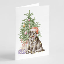 Load image into Gallery viewer, Christmas Black Labrador Retriever Puppy Greeting Cards -  Blank Note Cards – 8-Pack of Artist-Designed Cards with Envelopes