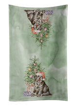 Load image into Gallery viewer, Christmas Black Labrador Retriever Puppy Kitchen Towel