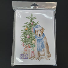 Load image into Gallery viewer, Christmas Yellow Labrador Retriever Greeting Cards -  Blank Note Cards – 8-Pack of Artist-Designed Cards with Envelopes