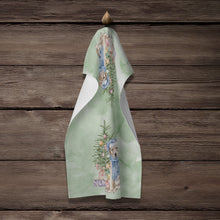 Load image into Gallery viewer, Christmas Yellow Labrador Retriever Kitchen Towel