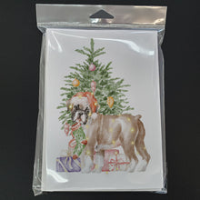 Load image into Gallery viewer, Christmas Boxer Puppy #2 Greeting Cards -  Blank Note Cards – 8-Pack of Artist-Designed Cards with Envelopes