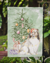 Load image into Gallery viewer, Christmas Sheltie Shetland Sheepdog Garden Flag – Decorative Outdoor Yard Flag