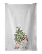 Load image into Gallery viewer, Sheltie Christmas Presents and Tree White Kitchen Towel Set of 2