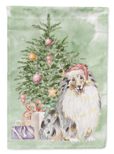 Load image into Gallery viewer, Christmas Sheltie Shetland Sheepdog Merle Garden Flag – Decorative Outdoor Yard Flag
