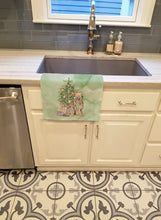 Load image into Gallery viewer, Christmas Briard #1 Kitchen Towel