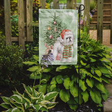 Load image into Gallery viewer, Christmas Bichon Frise Red Hat Garden Flag – Decorative Outdoor Yard Flag