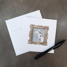 Load image into Gallery viewer, Dalmation Side View Square Greeting Cards -  Blank Note Cards – 8-Pack of Artist-Designed Cards with Envelopes