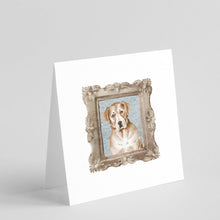 Load image into Gallery viewer, Labrador Retriever Yellow Head Tilt Square Greeting Cards -  Blank Note Cards – 8-Pack of Artist-Designed Cards with Envelopes