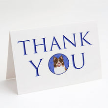 Load image into Gallery viewer, Australian Shepherd Red Tricolor #2 Thank You Greeting Cards -  Blank Note Cards – 8-Pack of Artist-Designed Cards with Envelopes