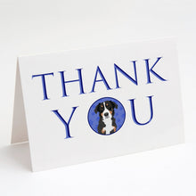Load image into Gallery viewer, Bernese Mountain Dog Puppy #2 Thank You Greeting Cards -  Blank Note Cards – 8-Pack of Artist-Designed Cards with Envelopes