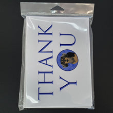 Load image into Gallery viewer, Chihuahua Black and Tan #4 Thank You Greeting Cards -  Blank Note Cards – 8-Pack of Artist-Designed Cards with Envelopes