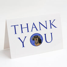 Load image into Gallery viewer, Chihuahua Black and Tan #4 Thank You Greeting Cards -  Blank Note Cards – 8-Pack of Artist-Designed Cards with Envelopes
