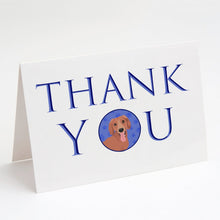 Load image into Gallery viewer, Chihuahua Red #1 Thank You Greeting Cards -  Blank Note Cards – 8-Pack of Artist-Designed Cards with Envelopes