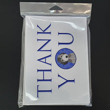 Load image into Gallery viewer, Doodle Silver #1 Thank You Greeting Cards -  Blank Note Cards – 8-Pack of Artist-Designed Cards with Envelopes