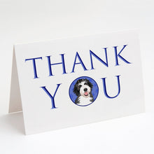 Load image into Gallery viewer, Doodle Silver and White #1 Thank You Greeting Cards -  Blank Note Cards – 8-Pack of Artist-Designed Cards with Envelopes