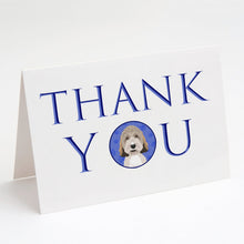 Load image into Gallery viewer, Doodle Tricolor #1 Thank You Greeting Cards -  Blank Note Cards – 8-Pack of Artist-Designed Cards with Envelopes