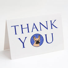 Load image into Gallery viewer, French Bulldog Fawn #1 Thank You Greeting Cards -  Blank Note Cards – 8-Pack of Artist-Designed Cards with Envelopes