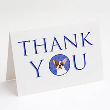 Load image into Gallery viewer, French Bulldog White #2 Thank You Greeting Cards -  Blank Note Cards – 8-Pack of Artist-Designed Cards with Envelopes