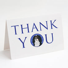 Load image into Gallery viewer, Cavalier King Charles Spaniel Tricolor #1 Thank You Greeting Cards -  Blank Note Cards – 8-Pack of Artist-Designed Cards with Envelopes